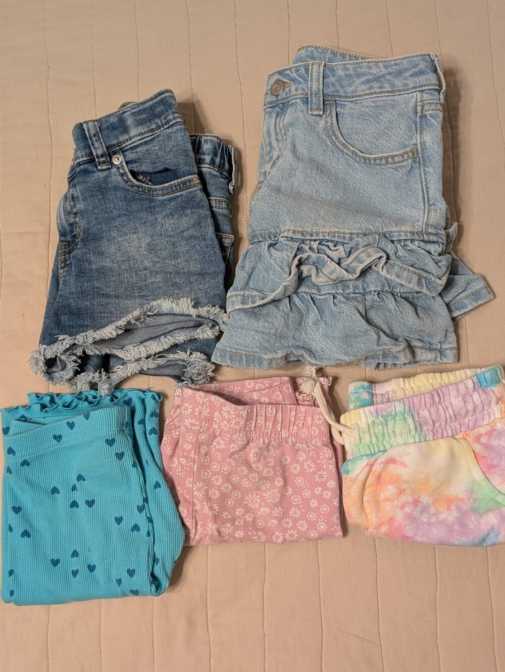 Girls Size 8 Summer Bottoms Bundle Lot of 5 Shorts & Skirt, Cat & Jack, Carter's